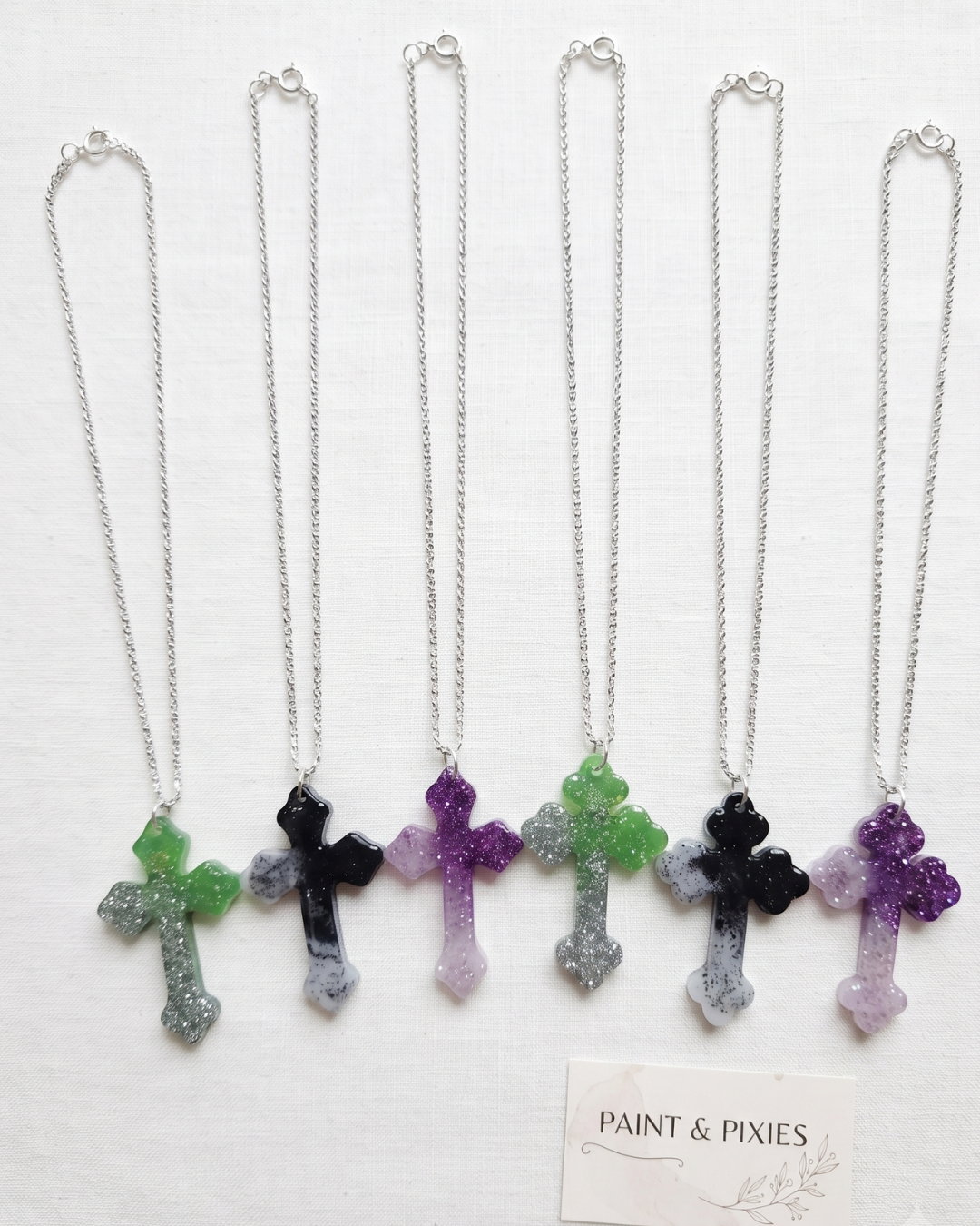 Glitter Cross Necklace | Celestial & Sparkle Pendant