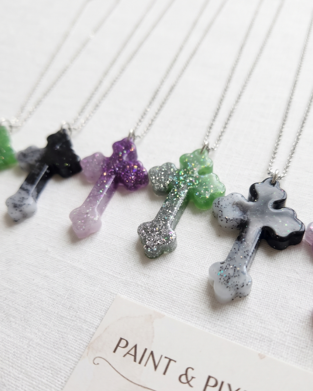 Glitter Cross Necklace | Celestial & Sparkle Pendant