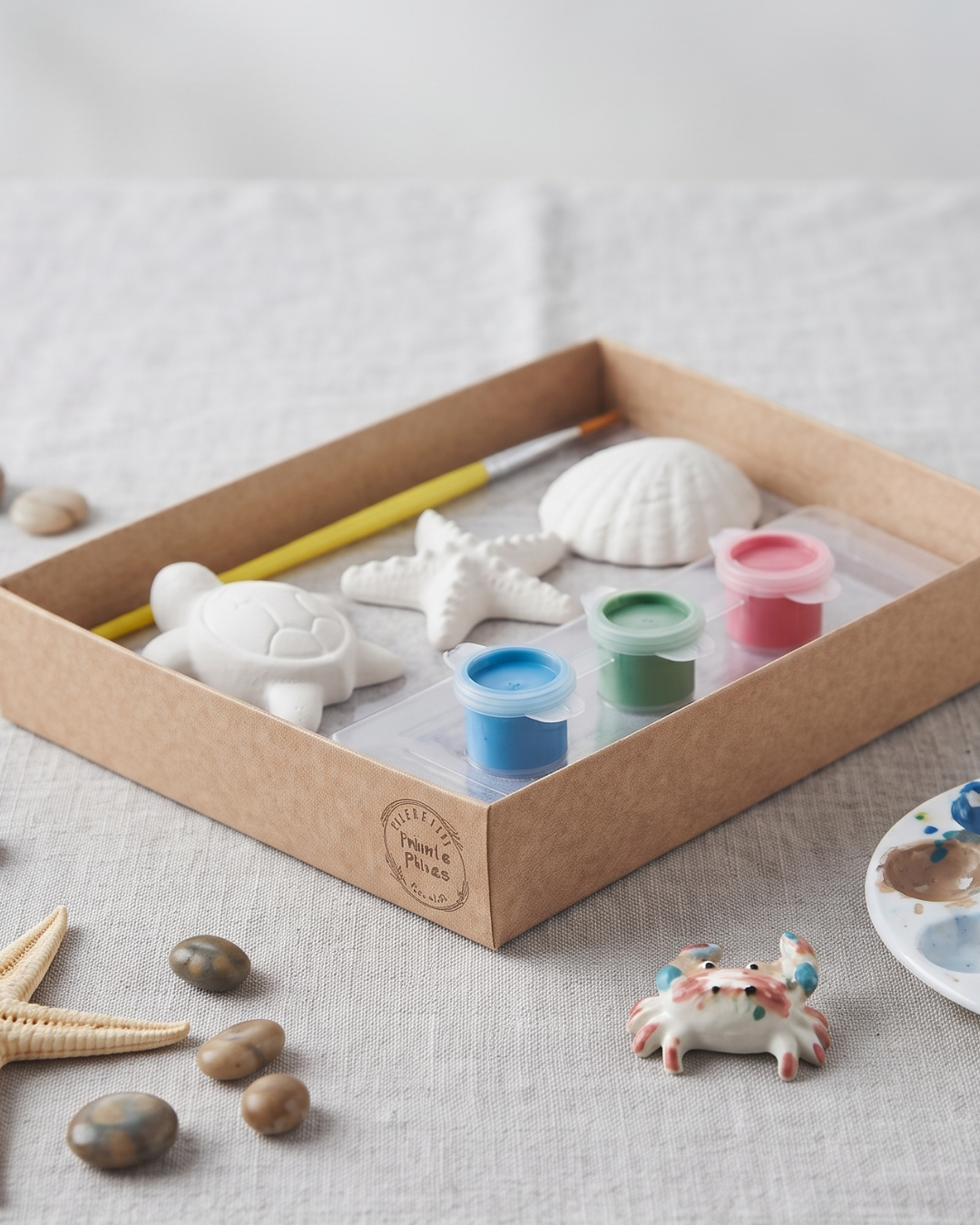 DIY Sea Life Plaster Paint Kit | Turtle, Starfish & Seashell Craft Set