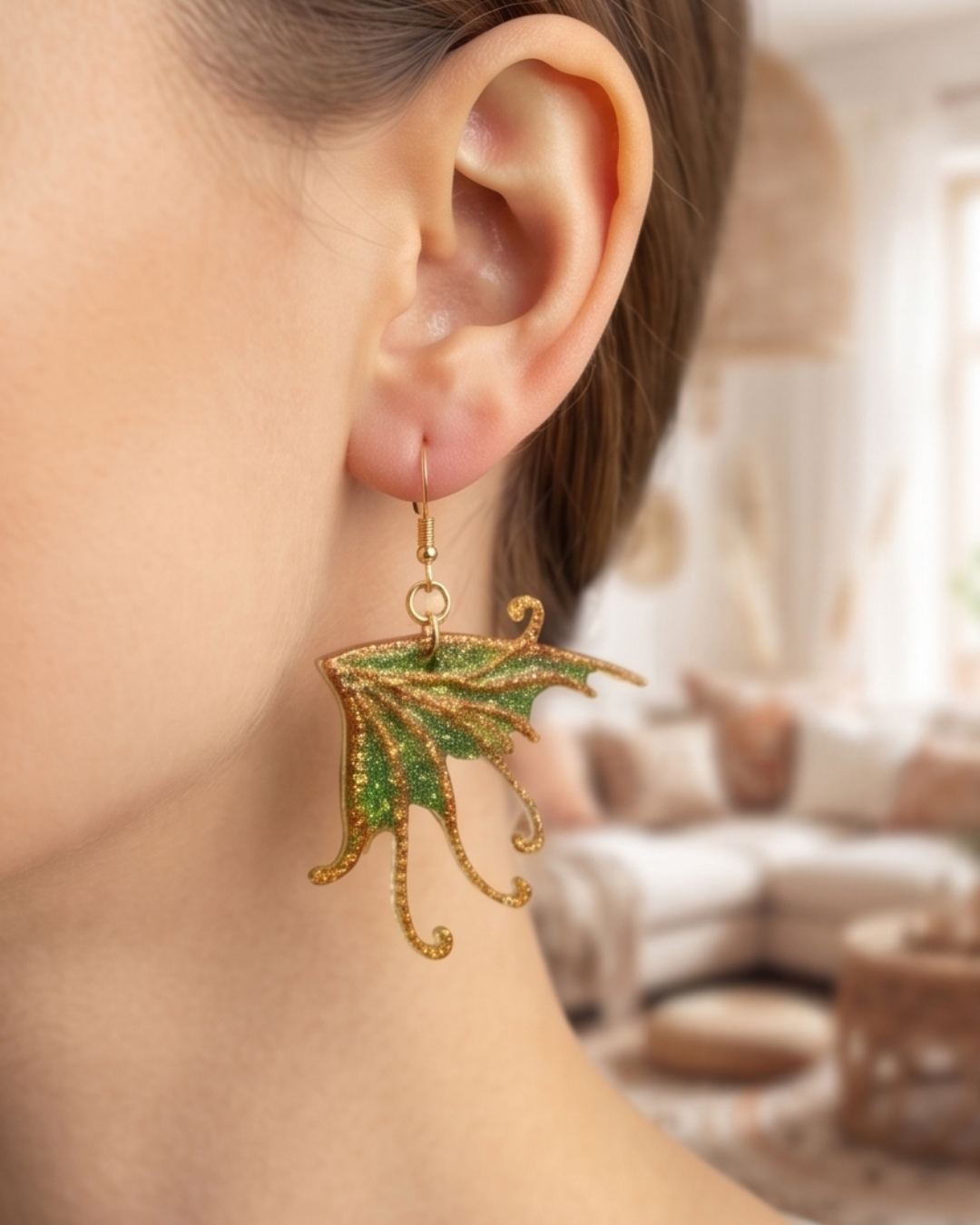 Enchanted Forest Fairy Wing Earrings