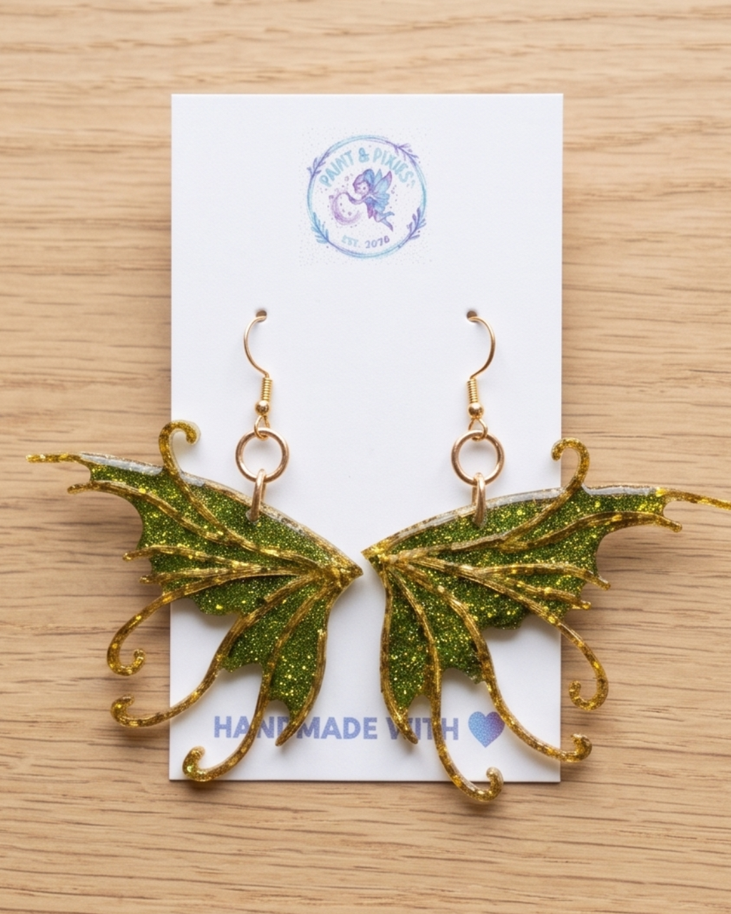 Enchanted Forest Fairy Wing Earrings