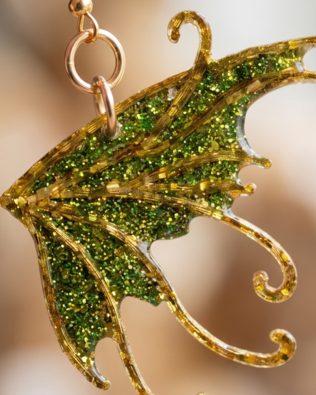 Enchanted Forest Fairy Wing Earrings