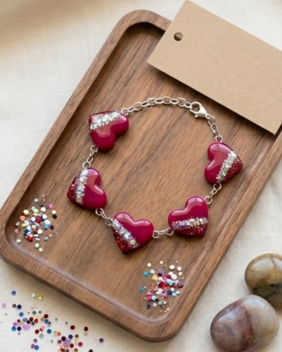Midnight Passion Heart Chain